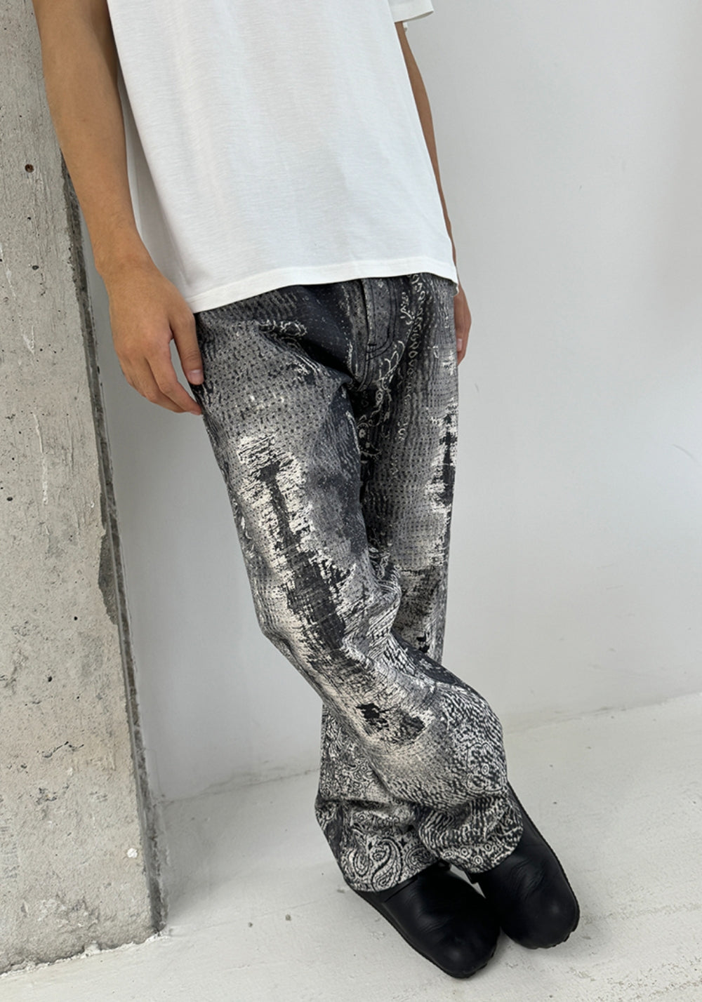 HAONANHUANG丨501 Boro Digital Patch Jeans - PSYLOS 1, HAONANHUANG丨501 Boro Digital Patch Jeans, Jeans, HAONANHUANG, PSYLOS 1